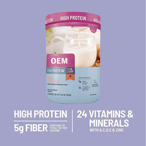 Batido adelgazante de alta proteína de fabricante OEM, batido en polvo orgánico de reemplazo de comida vegana para control de peso y adelgazamiento - Product Image 4