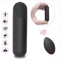 Großhandel 10-Frequenz Fernbedienung USB-Aufladung Bullet Vibrator für Frauen Tragbares Ei-Vibrator Erwachsenenprodukt Sexspielzeug