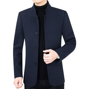 <span class=keywords><strong>Abrigo</strong></span> <span class=keywords><strong>de</strong></span> <span class=keywords><strong>Lana</strong></span> para <span class=keywords><strong>Hombre</strong></span>, Primavera y Otoño, Nuevo, Color Sólido, Chaqueta <span class=keywords><strong>de</strong></span> <span class=keywords><strong>Lana</strong></span> Sencilla y Moderna, Cuello Alto, Estilo Casual <span class=keywords><strong>de</strong></span> Negocios para Hombres <span class=keywords><strong>de</strong></span> Mediana Edad - Product Image 3