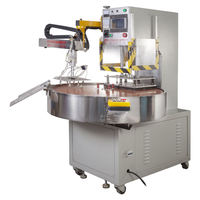 Machine d'emballage automatique à table rotative à manipulateur unique pour scellage sous blister de jouets en PVC et de piles