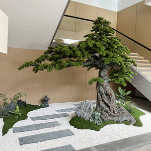 Lớn ngoài trời trong nhà giả cây lớn màu xanh lá cây nhân tạo cây thông cây bách cây cho vườn trung tâm trang trí nội thất - Product Image 1