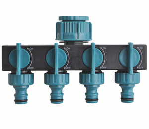 Raccordo a 4 Vie in Plastica per Tubi, <span class=keywords><strong>Sdoppiatore</strong></span> Facile da Installare, Diametro 1/2'', SGE SG2529 per <span class=keywords><strong>Rubinetto</strong></span> da Giardino - Product Image 3
