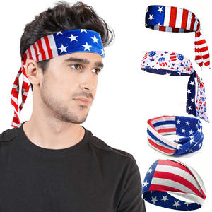 Custom Party Sport Polyester Nationale Vlag Sport Hoofdband Bandana <span class=keywords><strong>Usa</strong></span> Mexico Canada Vlag Hoofdband Voor Voetbal Fans - Product Image 1
