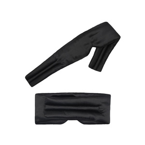 Máscara <span class=keywords><strong>de</strong></span> Ojos <span class=keywords><strong>de</strong></span> satén 2 en 1 para mujer, cubierta <span class=keywords><strong>de</strong></span> <span class=keywords><strong>cabeza</strong></span> larga <span class=keywords><strong>de</strong></span> cobertura completa, máscara <span class=keywords><strong>de</strong></span> ojos grande gruesa a prueba <span class=keywords><strong>de</strong></span> viento OEM, nuevo estilo, diseño similar a la seda - Product Image 4