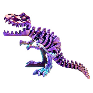 <span class=keywords><strong>Juguete</strong></span> de esqueleto de <span class=keywords><strong>Allosaurus</strong></span> impreso en 3D, modelo de depredador articulado con bisagras, decoración sensorial flexible para escritorio, regalo, producto superventas transfronterizo - Product Image 4
