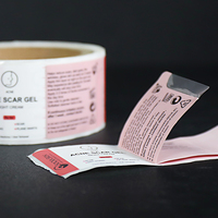 Impression d'étiquettes autocollantes personnalisées pour emballages de produits pharmaceutiques et de santé, à double et multi-couches, déchirables et pliables
