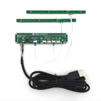 Module audio frontal AI JuA6216-8 AEC avec réseau de 8 micros pour la formation de faisceau et le capteur à champ lointain (8 m), appareil audio USB Plug & Play de classe
