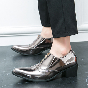 Chất Lượng Cao Kích Thước 38-46 Bán Buôn Ăn Mặc Giày Đỏ Đen Màu Xanh Vàng Bạc Toe Nhọng-On Chiều Cao Tăng Mùa Hè Mùa Thu - Product Image 5