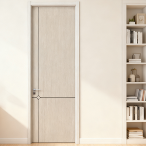 Puerta de Madera para Habitación de Hotel, Puerta Interior de MDF Compuesto para Dormitorio, Puertas Interiores de Madera para Apartamento - Product Image 4