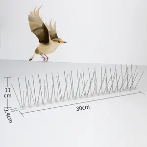 Les pointes de contrôle des oiseaux ne tuent pas les pointes anti-oiseaux en acier inoxydable pointes répulsives durables pour pigeons