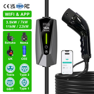 <span class=keywords><strong>Cargador</strong></span> de Vehículos Eléctricos Gbt Home Ac Evse Tipo 2, Wallbox de 3,5 <span class=keywords><strong>kW</strong></span>, 3,<span class=keywords><strong>4</strong></span> <span class=keywords><strong>kW</strong></span>, 3,<span class=keywords><strong>7</strong></span> <span class=keywords><strong>kW</strong></span>, 3 <span class=keywords><strong>kW</strong></span>, Shuko Monofásico, <span class=keywords><strong>7</strong></span> <span class=keywords><strong>kW</strong></span>, Portátil - Product Image 1