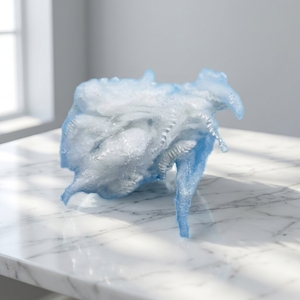 Fibre de polyester creuse conjuguée recyclée sans silicone pour <span class=keywords><strong>isolation</strong></span> thermique des vêtements et rembourrage collé - Product Image 3
