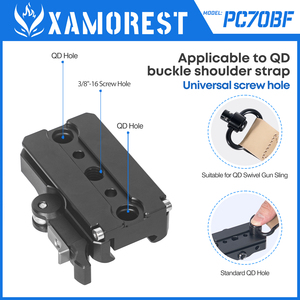 XAMOREST <span class=keywords><strong>PC</strong></span>-70BF Arca-Swiss PRS Jagd-Stativ Schwalbenschwanz-Adapter Halterung Arca-Kompatibel - Product Image 3