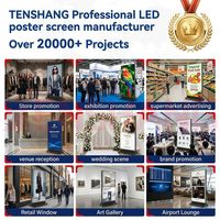 Pantalla LED Independiente con Soporte para Exhibición, Tienda, Vestíbulo, Publicidad, Venta al por Mayor