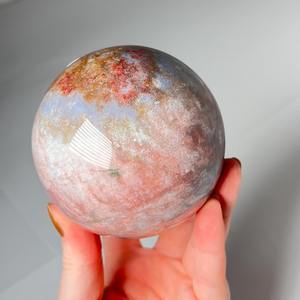 Esfera Decorativa de Jaspe Oceánico de 7-7.5cm, Artículo Espiritual Natural, Cristal Curativo Hecho a Mano para Decoración del Hogar - Product Image 2