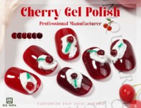 ICE NOVA Vernis Gel Cerise Foncé OEM ODM Personnalisé 6 Couleurs Rouge Cerise Vernis Gel UV pour Ongles Étiquette Privée Logo Gel Couleur