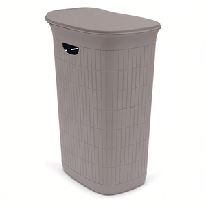 Porta biancheria <b>plastica</b> riciclata (36Lt) DOMUS HOME COLLECTION Greige 90901 - Product Image 2