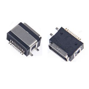 Connecteur femelle Type-C 16 broches étanche IP67, montage sur panneau SMT/DIP avec 4 broches de fixation et joint torique, hauteur 6,8/7,2/10,2 mm en option - Product Image 6