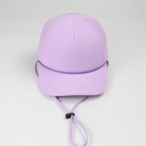 Casquette de camionneur OEM ODM à mailles vierges et mousse brodée de haute qualité avec 5 trous découpés au laser - Product Image 5