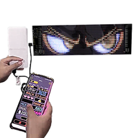 Programable Flexible inteligente animado parpadeante ojos de demonio LED pegatina de coche pantalla LED para publicidad de camiones