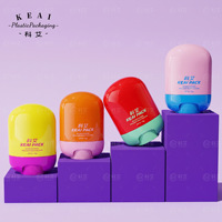 Contenant de déodorant solide rotatif en plastique de 15g avec logo personnalisé, vide et rechargeable, pour emballage de baume solide