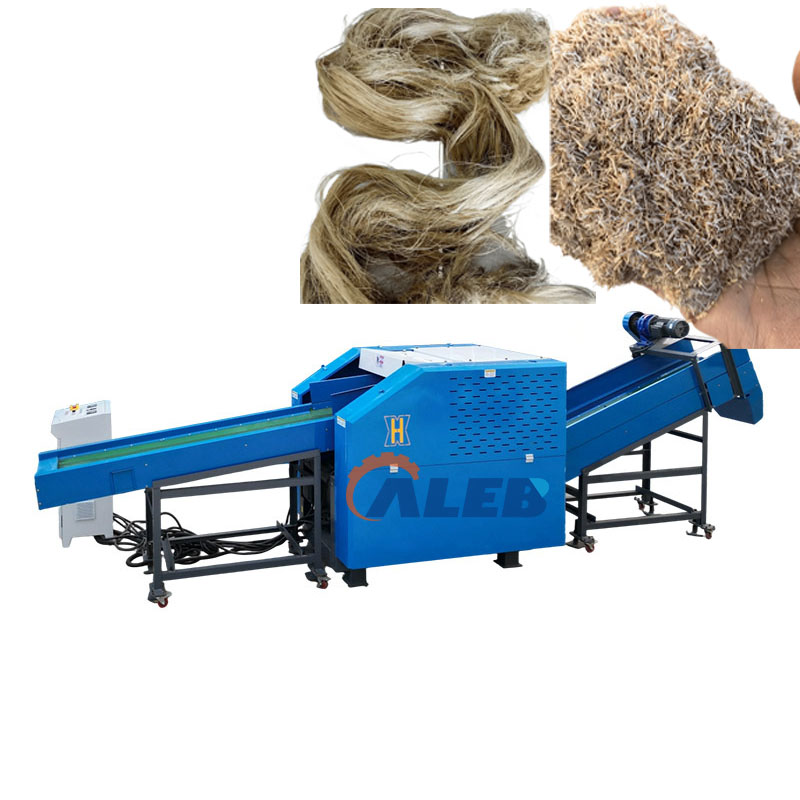 Saving Labor Polyester Fabric Shredder Used Textile Garment Waste Recycling Machine