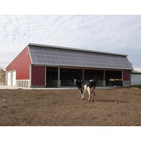 Estructura de Acero Agrícola con Diseño 3D Tekla, Estructura de Acero Q355B para Almacenamiento en Granjas Lecheras Industriales