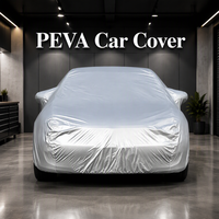 Housse de voiture en coton imperméable et anti-poussière 125 g/m² en PEVA, résistante aux rayures, doublure en coton, pour toutes les saisons