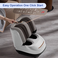 Portable électrique Shiatsu pétrissage rouleau pied masseur jambe Air Compression Vibration jambe et pied masseur Machine