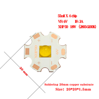 Perles de lampe LED SMD XHP50 T6 XHP70 XHP90 DC 3V/6V/12V, diodes 18W 20W 40W, LED haute puissance pour lampe torche à lumière forte