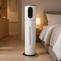Humidificateur d'air électrique en plastique de 7 L, pour usage domestique et hôtelier, diffuseur d'aromathérapie ultrasonique sur pied avec télécommande
