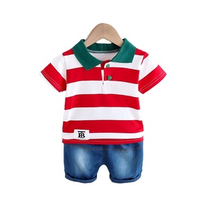 Ropa para Niños, Trajes Formales de 2 Piezas para Niños, Incluye Pantalones de Mezclilla y Camiseta Polo - Product Image 3