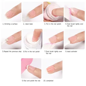 MAFANAILS Poudre Solide pour Trempage Blanc Transparent Acrylique 11 Couleurs Poudre Chrome FA-46 Pigment pour Trempage Ongles Art G3 Bling - Product Image 6