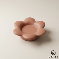 Set Tempat Lilin Teh Keramik Bentuk Bunga Gaya Nordik Modern, Porselen Pastel Matte Buatan Tangan, Dekorasi Rumah