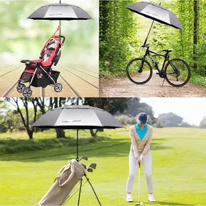 <span class=keywords><strong>Parapluie</strong></span> Extra Large Titane Argent Double Couche <span class=keywords><strong>Parapluie</strong></span> de Protection Solaire Parasol Extérieur Grande Plage <span class=keywords><strong>Parapluie</strong></span> de Golf Cadeau de Pêche - Product Image 6