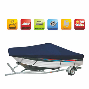 HOMFUL Center Console Boat Cover Fishing Marine Boat Cover Waterproof 600D Pigment poliestere - Product Image 4