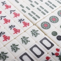 Kit de Mahjong Personnalisé avec Dos en Mélamine à Image Intégrale, Tuiles Imprimées Personnalisées, Jeu de Table pour la Détente à Domicile, Cadeau