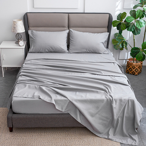 Siêu mềm tấm sợi nhỏ thiết lập màu rắn Polyester bedding Set - Product Image 2