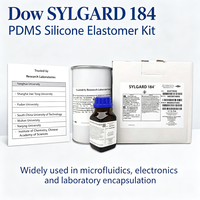 Kit d'élastomère silicone bicomposant haute transparence, faible rétrécissement, 1,1 kg, 10:1, pour l'étanchéité des circuits imprimés électroniques et l'encapsulation des LED