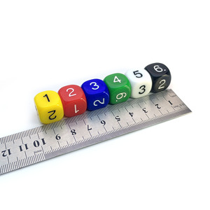 Jeux de société numériques personnalisés Coins arrondis Éducation préscolaire éducative dés numéro de rouleau - Product Image 3