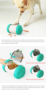 <b>Interactive</b> Pet Puzzle Feeder Rolling Treat Dispenser Slow Feeding <b>Toy</b> for Dogs and <b>Cats</b> - Product Image 2