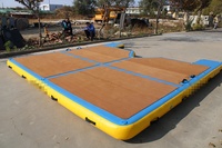 4m de qualité Personnalisée Jet ski quai POINT DE CHUTE tapis flottant avec EVA tapis flottant de l'eau gonflable de plate-forme d'air!