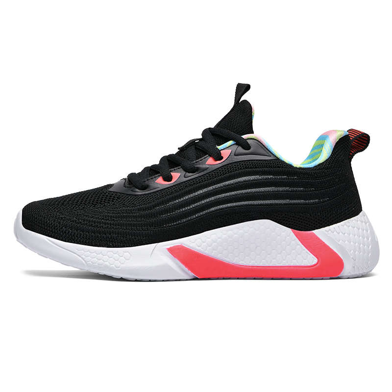 Atmungsaktive Turnschuhe Mann New Flying Woven Damen Mesh Breath able Casual Sneakers Neueste No Name Brand Sneakers