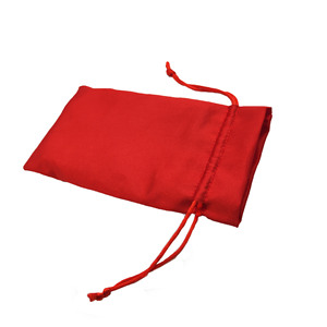Bolsa de Regalo de Satén con Cordón Rojo para Dulces de Boda con Logotipo Personalizado Y&G 20191016 Bordado a Máquina - Product Image 5