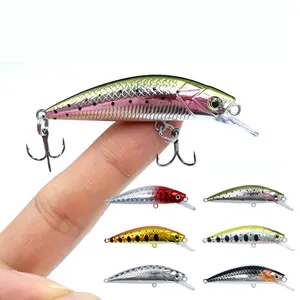 Minnow Mini Sinking Fishing Lure 5Cm 6.5G Forel Vissen Lokt Geschikt Voor Alle Water Lagen Vissen Lokt Aas