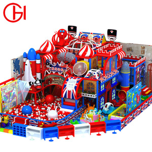 ขายส่งเครื่องเล่นคุณภาพสูง บ้านลม แทรมโพลีน สไลเดอร์เฮลิคอปเตอร์ สนามเด็กเล่นในร่มพร้อมบ่อบอลสำหรับเด็ก - Product Image 1