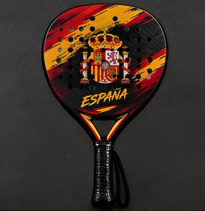 Raquette de padel personnalisée avec drapeau espagnol, en fibre de carbone, raquette de tennis de padel professionnelle, España Padel Paddle, cadeau unique pour joueur de padel - Product Image 4