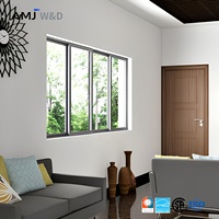 Ventana Corredera con Sistema de Aislamiento Térmico y Antirrobo, Color Negro Marrón, Ventana Corredera de Aluminio para Nigeria y Kenia