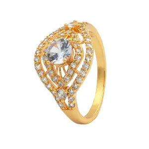 Bague en or 14 K anneau tournant