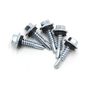 Clavos para Techo C1022 al por Mayor, 75mm, Cabeza Hexagonal, Autoperforantes Industriales con Arandela Negra, Parafuso Auto Brocante - Product Image 6